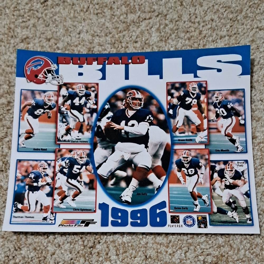 Buffalo Bills 1996 Team Poster